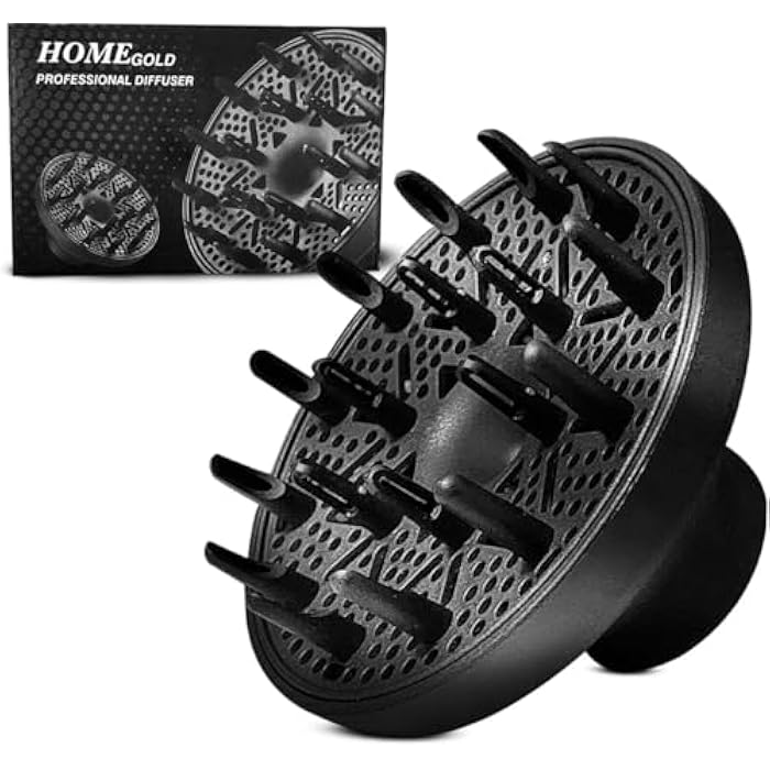 Hair Dryer Diffuser Attachment, Universal Fit for Curly and Wavy Hair, Volumizing Nozzle for Fast Drying and Frizz Control - Image 1